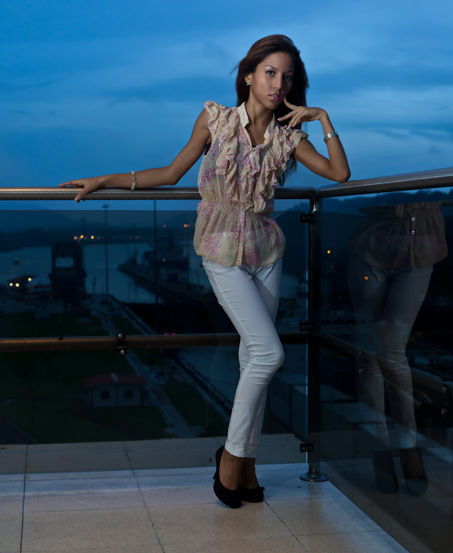 Female model photo shoot of Karina Gonzalez B by PR Photo in Panama Canal - Miraflores Locks