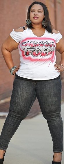 Female model photo shoot of TrinkPink in Downtown Macon, GA