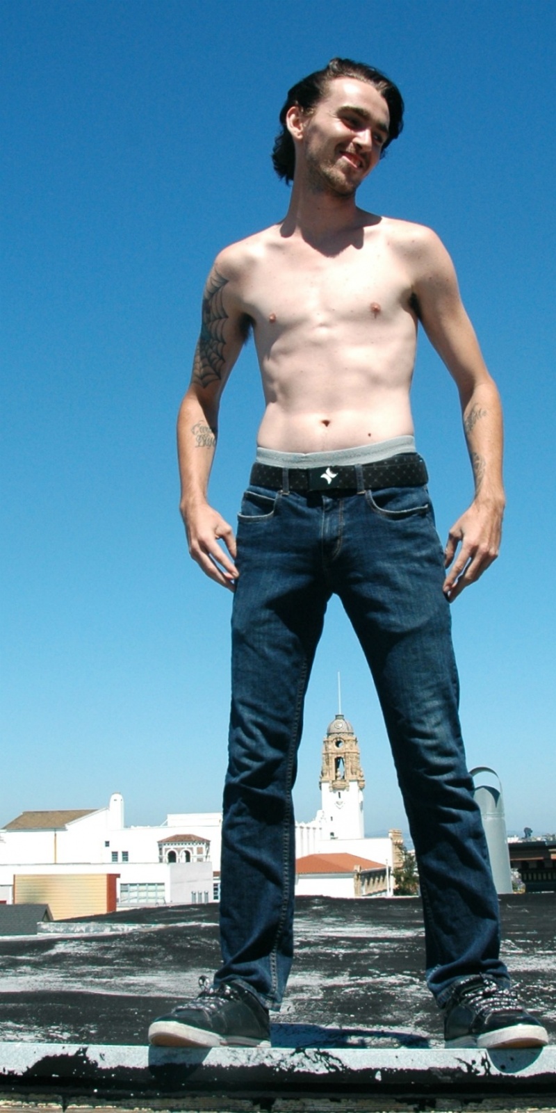 Male model photo shoot of Brandon Beaudoin by Photos by Patrick in Up above the city of San Francisco