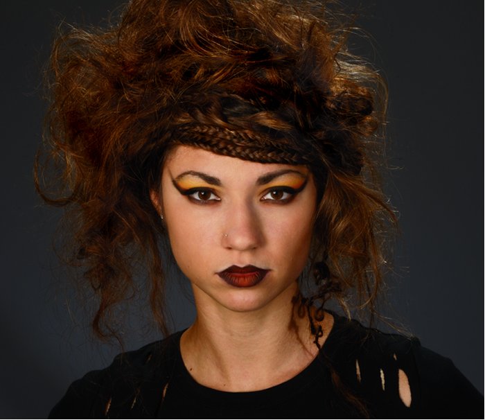 Female model photo shoot of KK Hair and Makeup