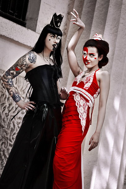 Female model photo shoot of Alexandra Vlcek and Xanadu Nox by Eblis Images, hair styled by Jemma Stafford