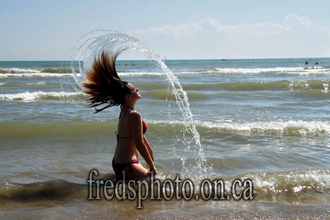 Female model photo shoot of Shanah Green by Freds Photography in lake erie- port burwell