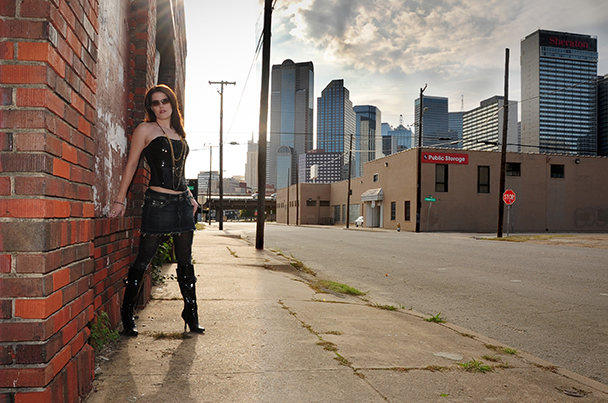 Female model photo shoot of Schmidty Says by Bryan Daniels in Deep Ellum TX