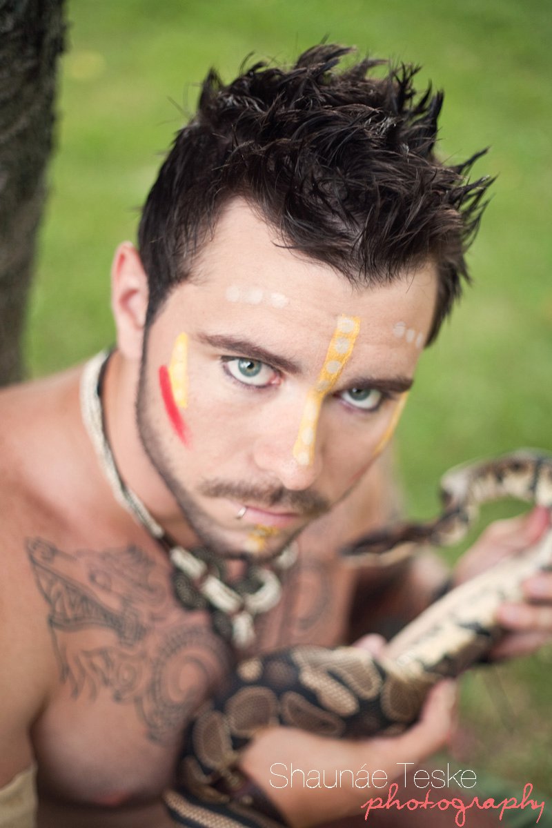Male model photo shoot of Tattooed Model