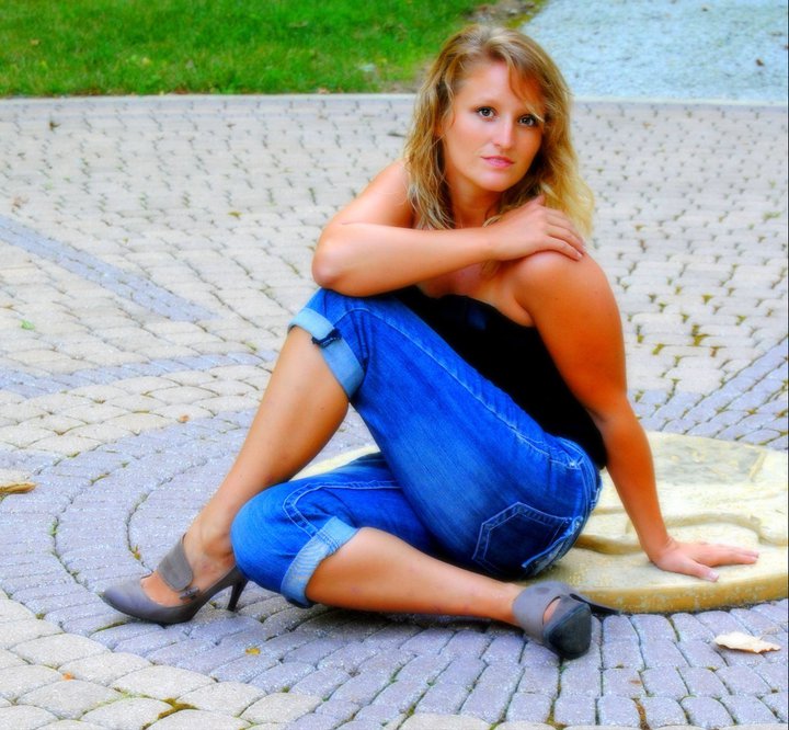 Female model photo shoot of KrystalleMarie in Wabash, IN - Gardens