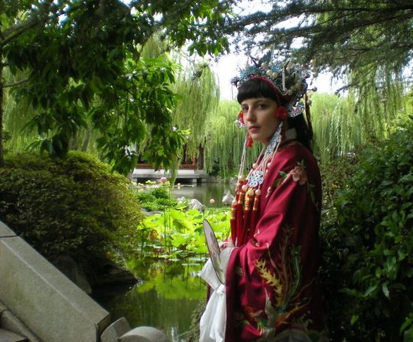 Female model photo shoot of Tam Wright in Chinese Garden, Darling Harbour