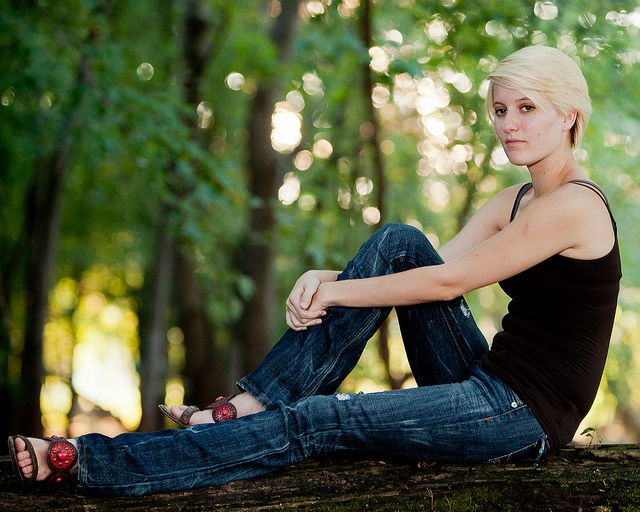 Female model photo shoot of Ashley Blessman in Waterworks Park