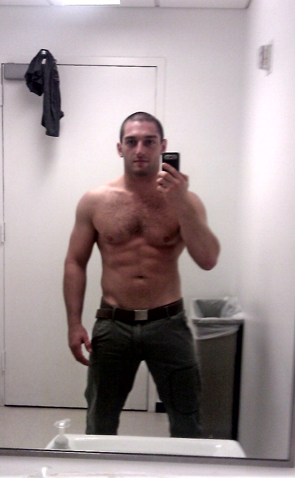 Male model photo shoot of Alon Chiano in NYC - random restroom
