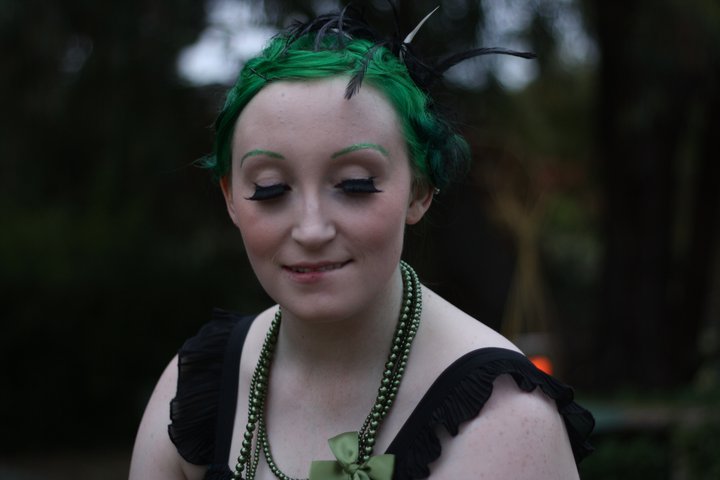 Female model photo shoot of The_Green_Fairy