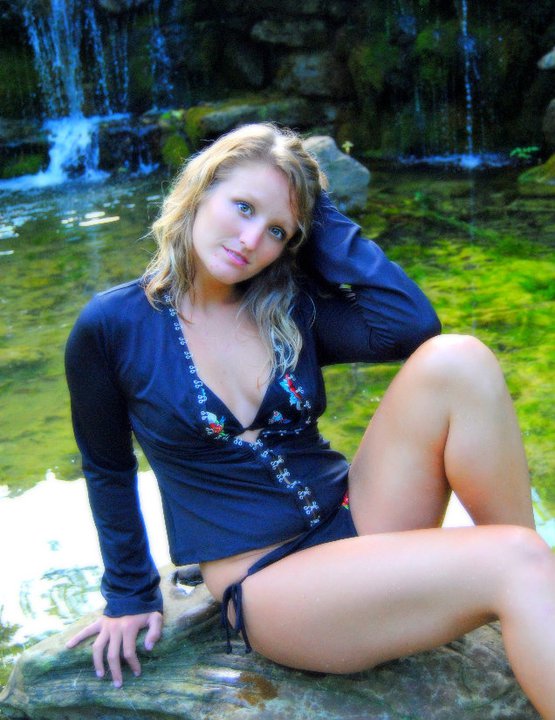 Female model photo shoot of KrystalleMarie in Wabash, IN - Gardens