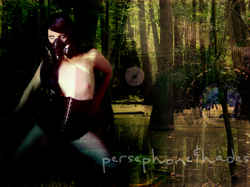 Female model photo shoot of persephone and hades