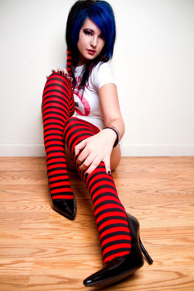 Female model photo shoot of xKittiePopx by Lasher Photography