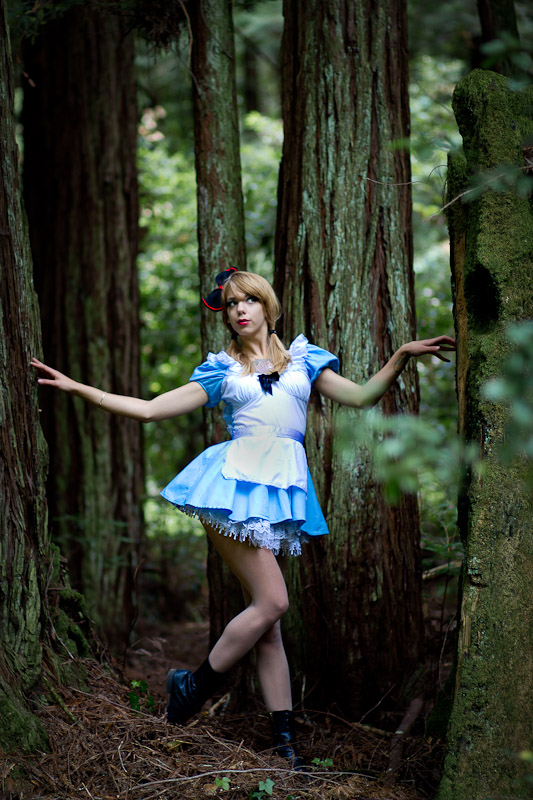 Male and Female model photo shoot of ARA Photo and Samantha Leann in Henry Cowell Redwoods