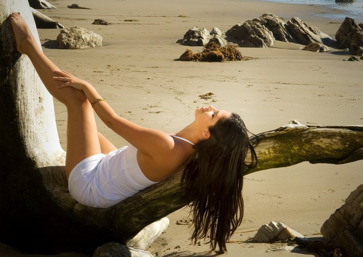 Female model photo shoot of Natassia Stone in Santa Barbara