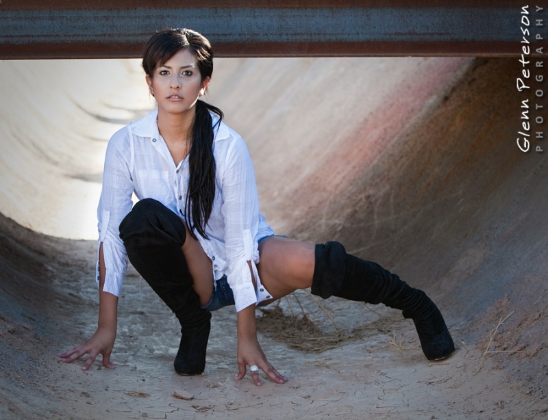 Female model photo shoot of Lilia Martinez by Glenn Peterson