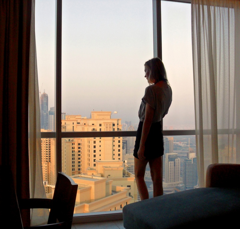 Female model photo shoot of Angelica Doderlein in Dubai