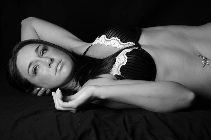 Female model photo shoot of SarahJK in Dwayne Mathers own studio