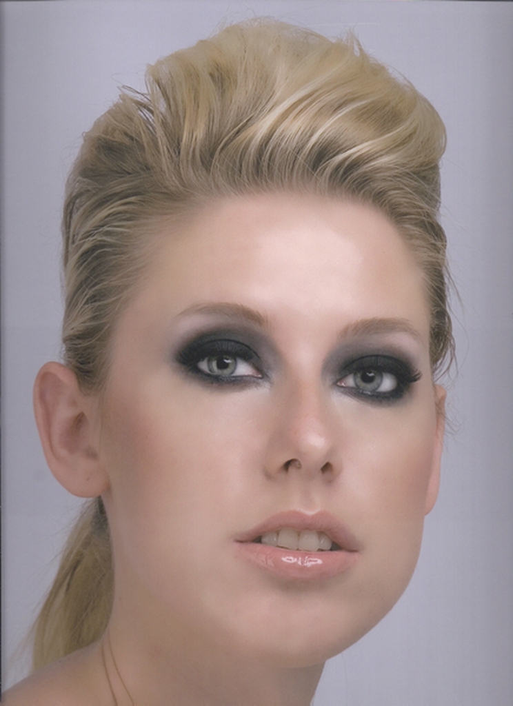 Female model photo shoot of Elite MakeUp in Glammin Studios, Orange County, California