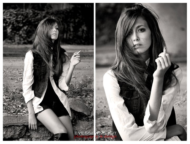 Female model photo shoot of laura f by Eyes Sewn Shut 