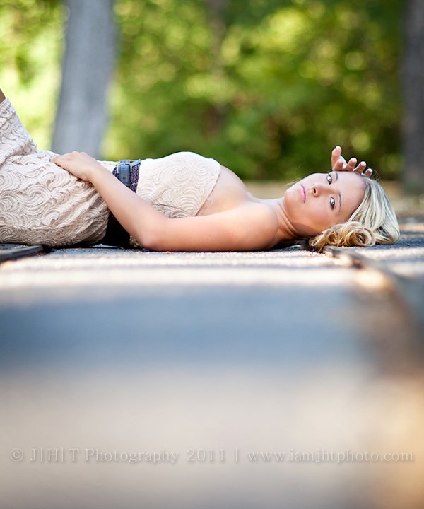 Female model photo shoot of Allison J Wheeler in Trinity park