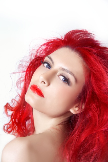 Female model photo shoot of SARAH JONES makeup
