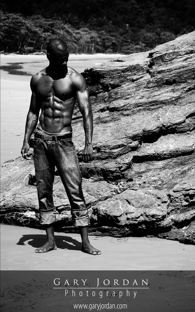 Male model photo shoot of GaryJordan in Las Cuevas Beach Trinidad W.I