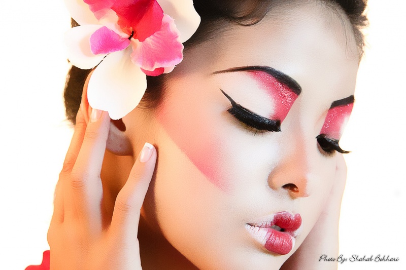Female model photo shoot of Makeup By Maryam  and Brittany Murata by Extudios