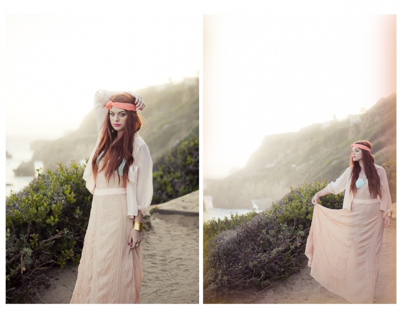 Female model photo shoot of sarah shreves  and Daisy Myers in malibu, ca, hair styled by Remba Productions