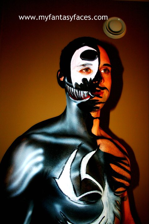 Male model photo shoot of Scottie85 in Halifax, NS, body painted by Fantasy Faces