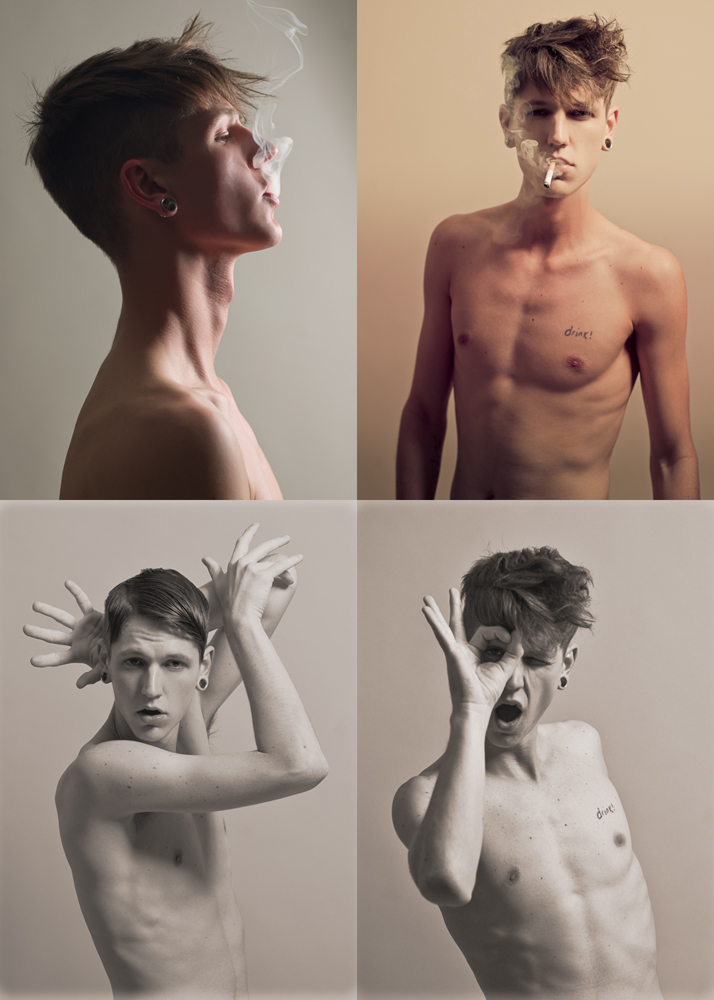 Male model photo shoot of Efren Beltran  in Mark Sacro Studio
