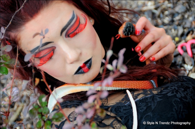 Female model photo shoot of Tamy B Makeup