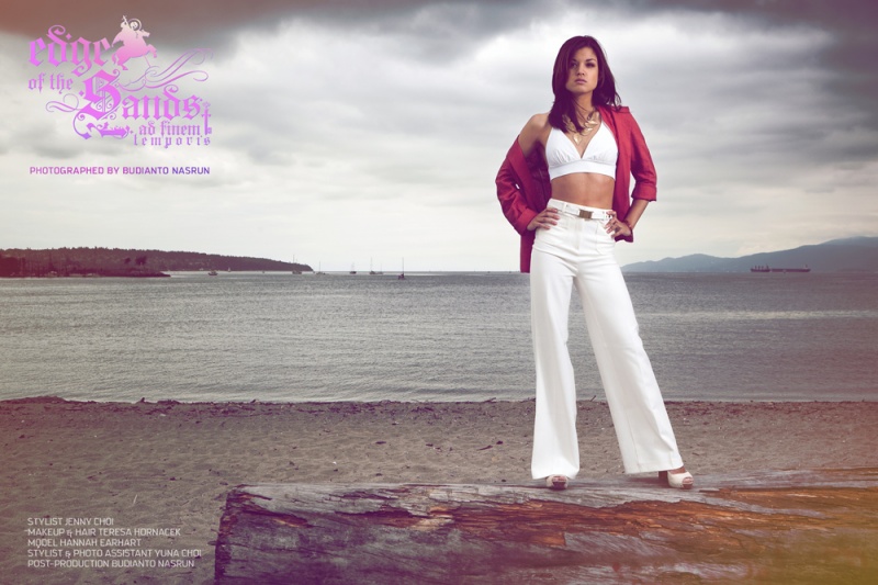 Female model photo shoot of HannahEarhart by Budianto in English Bay, makeup by Teresa Hornacek