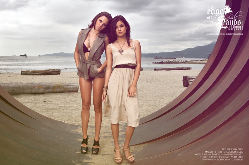 Female model photo shoot of HannahEarhart and Jillian Pukesh by Budianto in English Bay, makeup by Teresa Hornacek