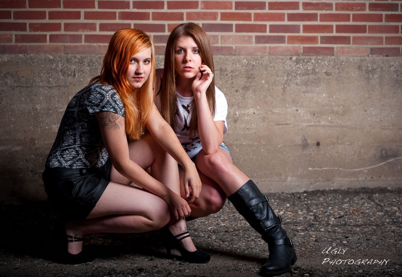 Male and Female model photo shoot of Ugly Photography, Tayler Liz and Brittany Juve in Fargo, ND