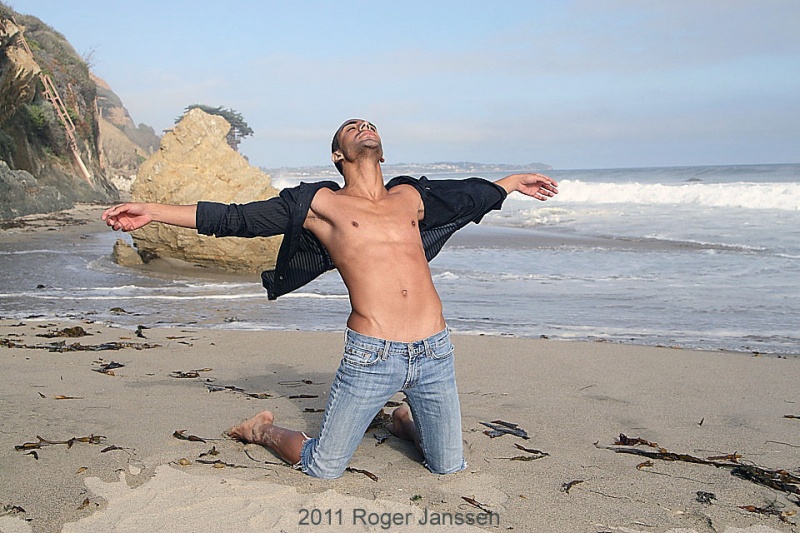 Male model photo shoot of Roger Janssen and Lj Cuellar in LA