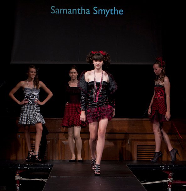 Female model photo shoot of samantha smythe design 