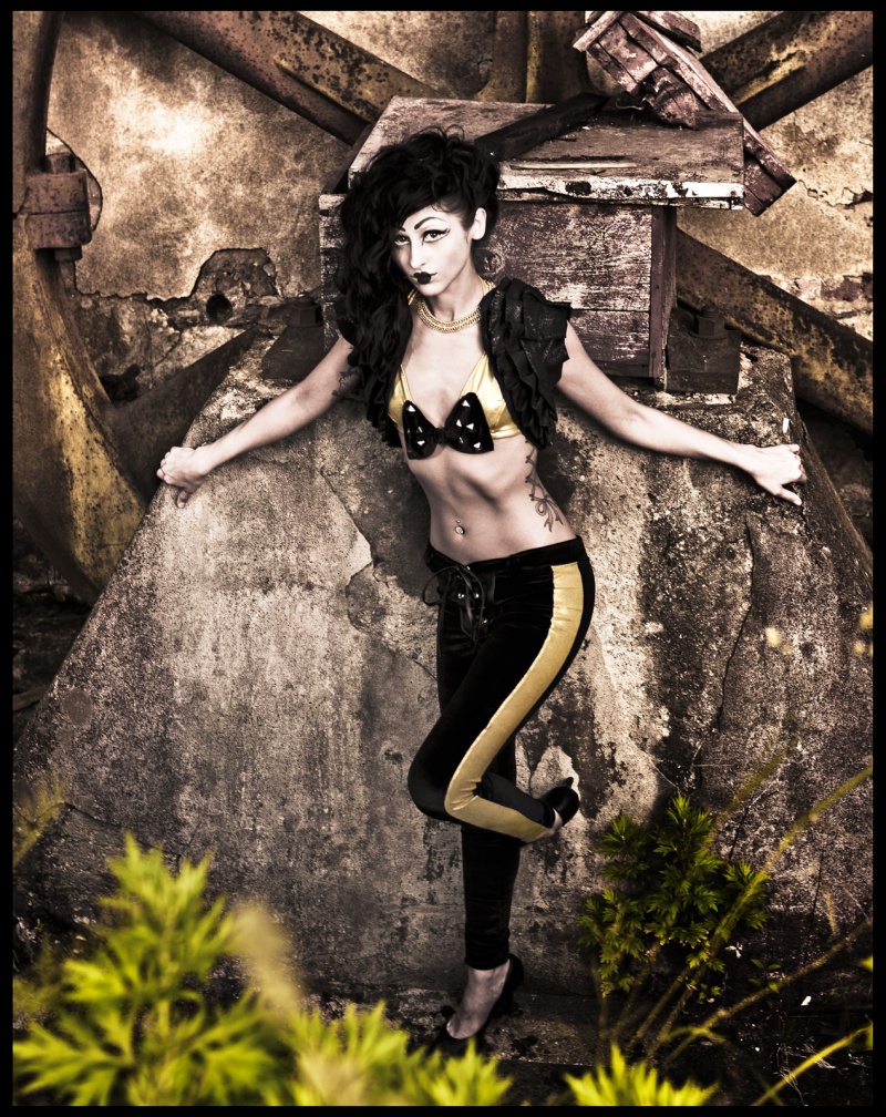 Female model photo shoot of Sibyl Vain Clothing in model - Alex D, hair/makeup - Adrianna Dasilva