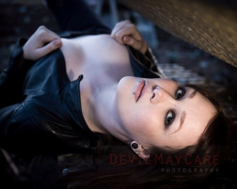 Female model photo shoot of Kat Smash by DevilMayCare Photo
