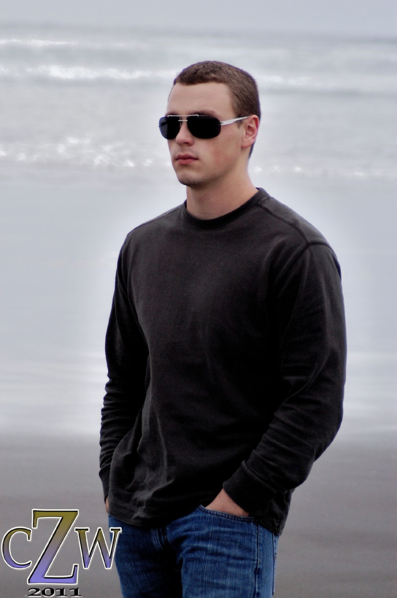 Male model photo shoot of ZCW in Oregon Coast