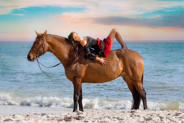Female model photo shoot of Steph Raaaa in Hillarys horse beach