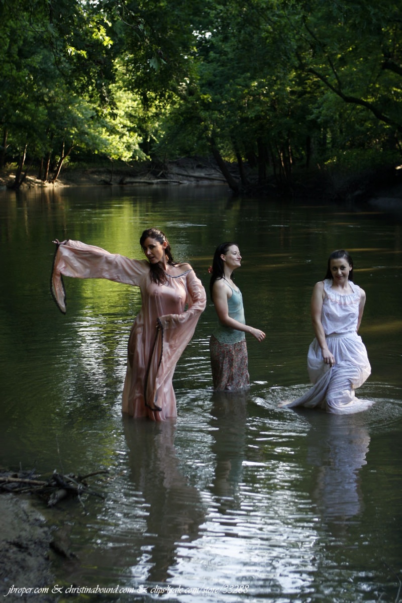 Male and Female model photo shoot of JBRoper, Christina C, Serene Isley and AJ Marion in Sangamon River