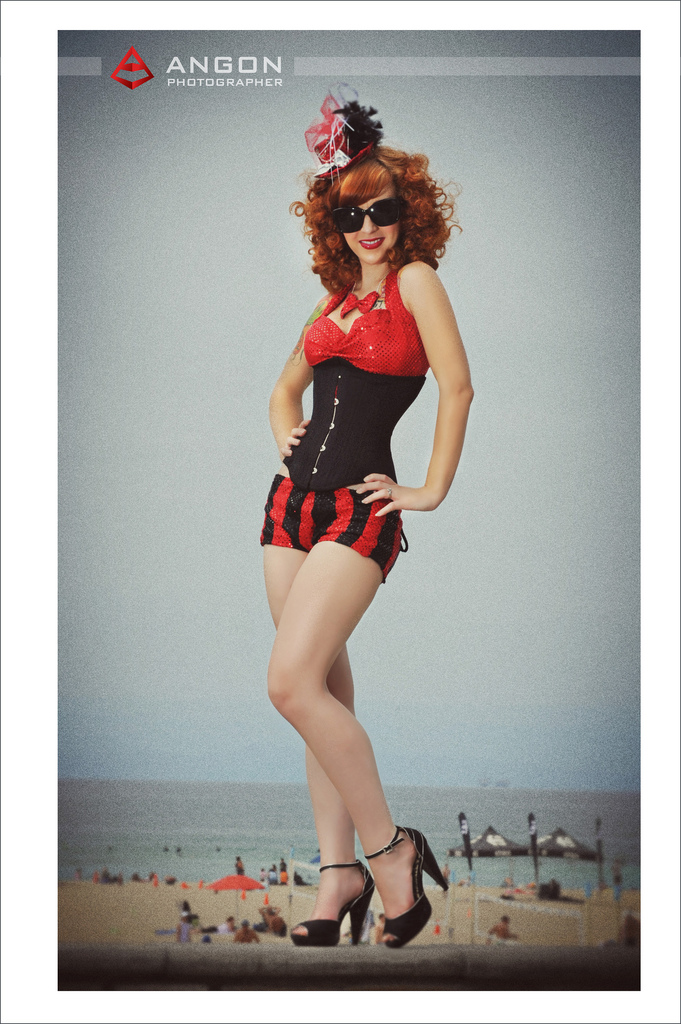 Female model photo shoot of TNT Tauna the Stylist in Huntington Beach, CA