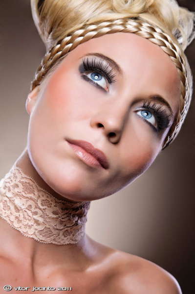 Female model photo shoot of Mika Make Up in Model: Amandine  - Mua & Hair by me
