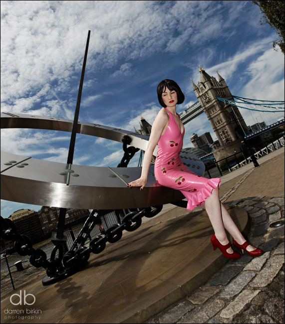 Male and Female model photo shoot of Darren Birkin and Anita De Bauch in Tower Bridge / St Kathrines Dock, London