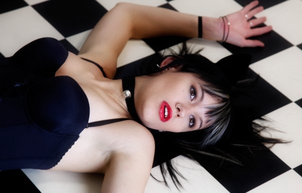 Female model photo shoot of Venom Miss  in Mel Blackstone's Studio