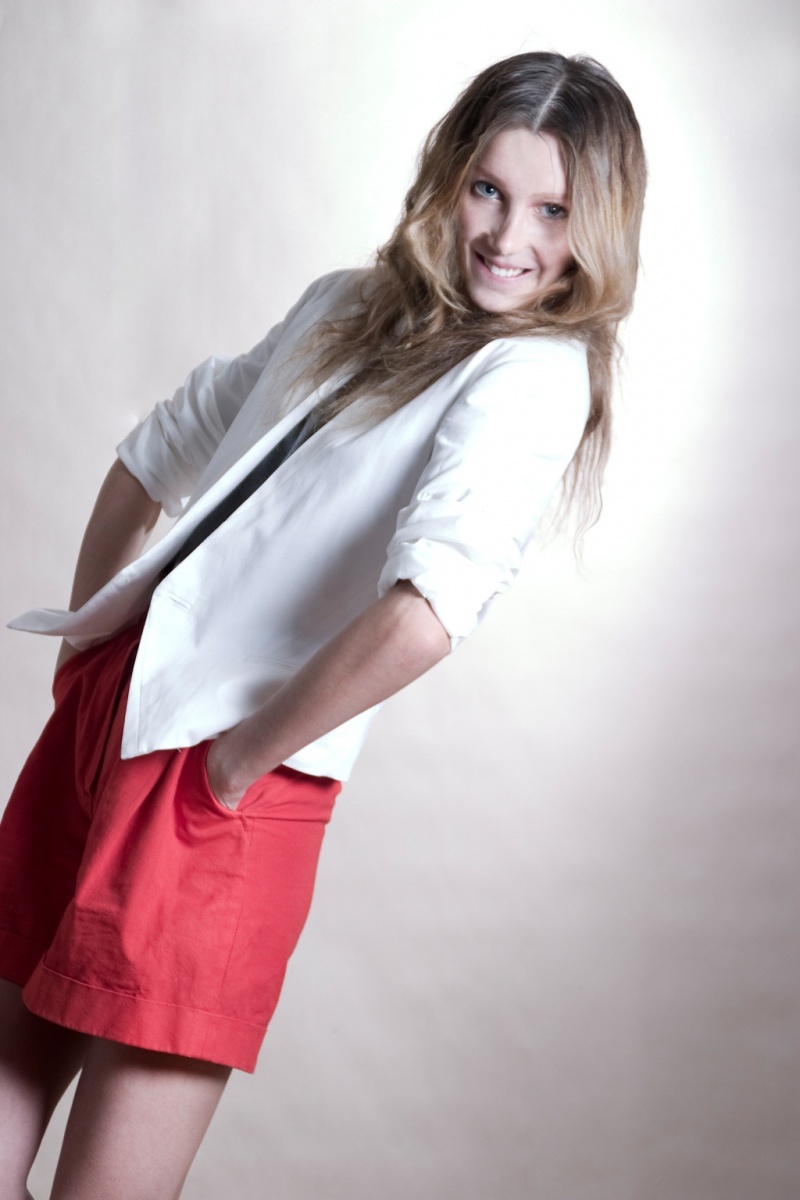 Female model photo shoot of Gnete Kaus in milan
