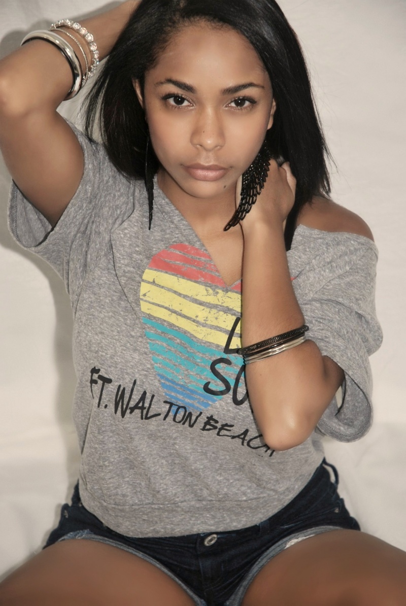 Female model photo shoot of Felinda Taveras by TK photoz