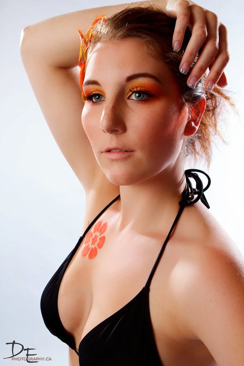 Female model photo shoot of Michele Elise, makeup by Ashly Mckessock