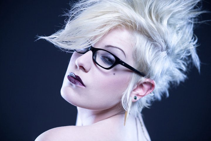 Female model photo shoot of Antiorder by Kenneth Benjamin Reed, hair styled by Alicia M Elfving Hair, makeup by Alicia Mariah Elfving