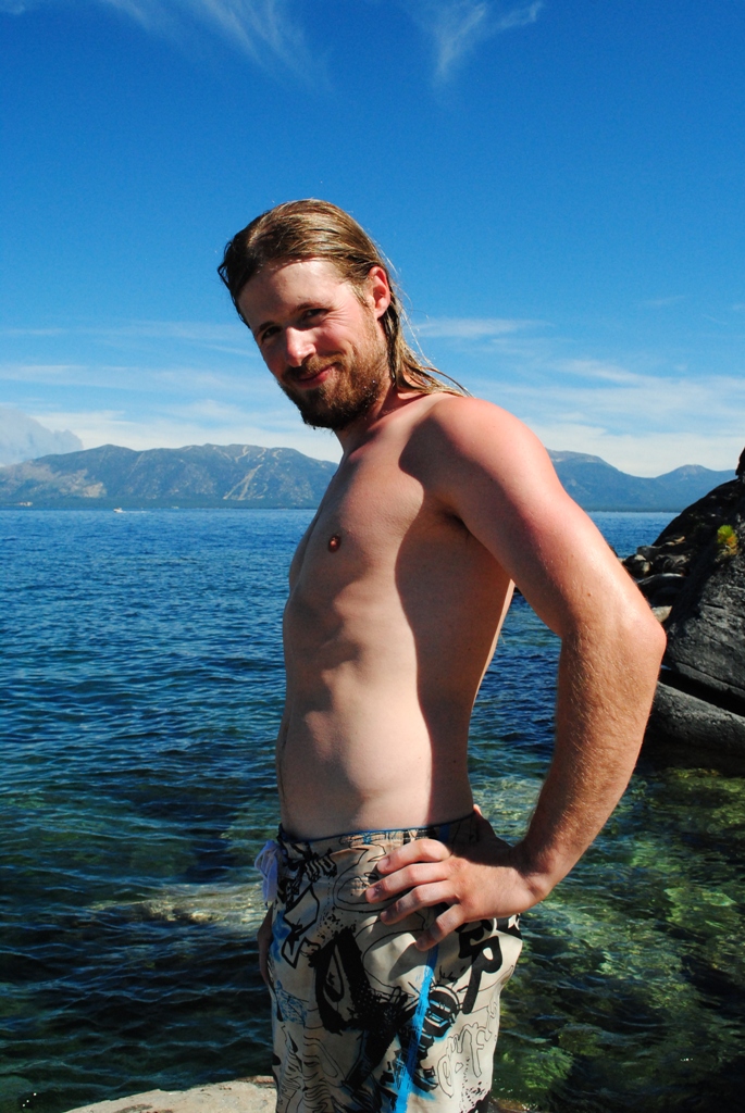 Male model photo shoot of Xander Jeffery in Lake Tahoe, CA